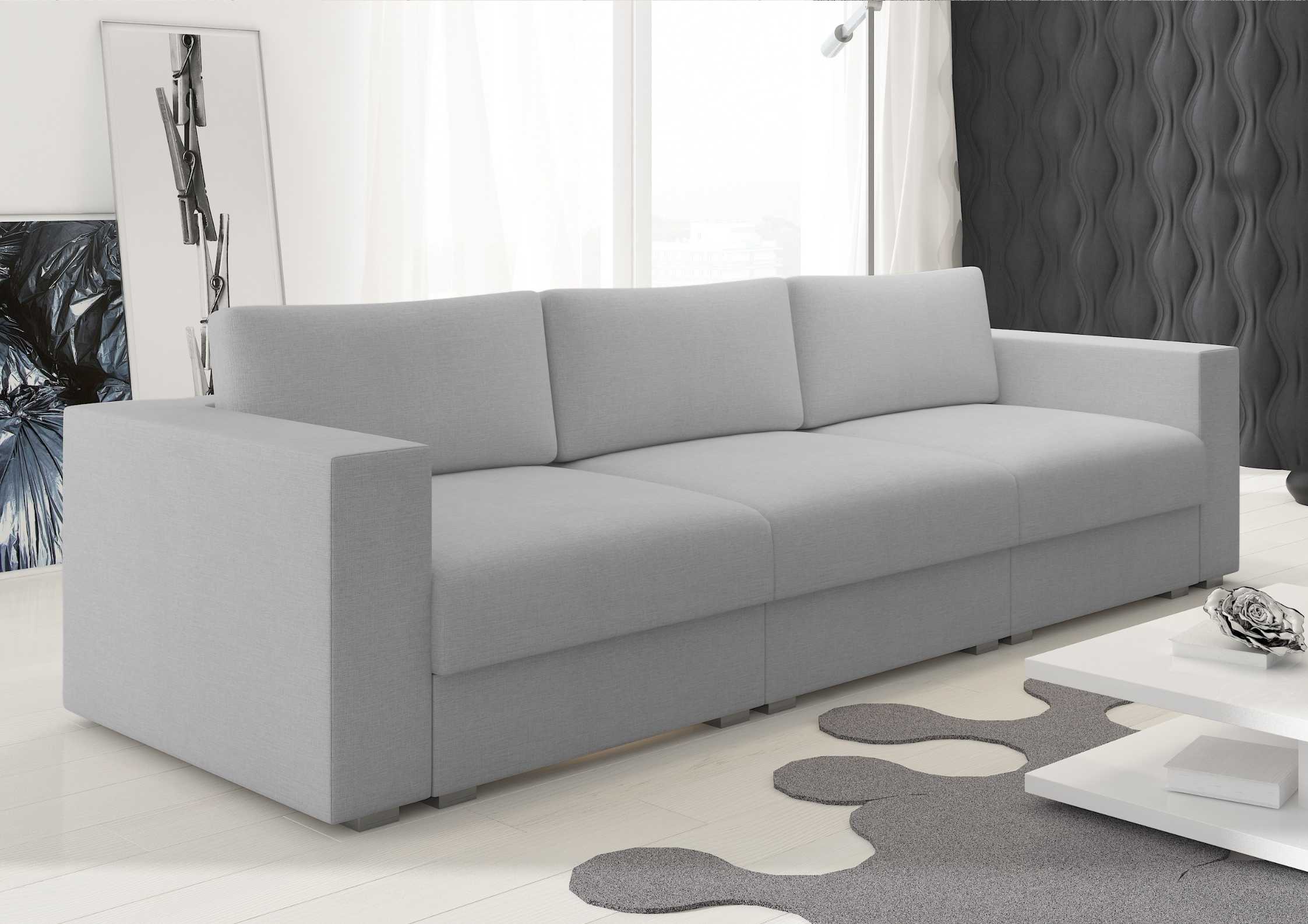 Modułowa sofa w kolorze szarym